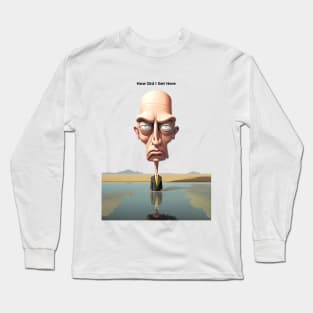 Parched American Politics: Navigating the Oasis of Unity in a Divided Nation on a light (Knocked Out) background Long Sleeve T-Shirt